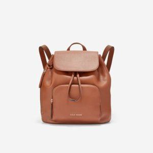 Cole Haan Classic Flap Backpack Purse Leather